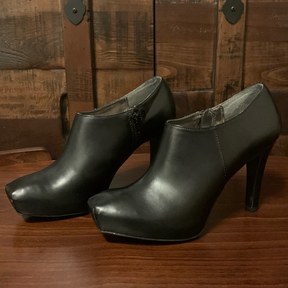 Worthington Platform Square Toe Boots